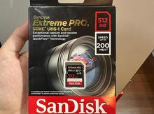 SD Kart "SanDisk 512GB Extreme PRO SDXC UHS-I Card - V30, 4K UHD, SD Card - SDSDXXD-512G-GN4IN "