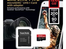 SD Kart "SanDisk 128GB Extreme PRO MicroSDXC UHS-I Card with adapter SDSQXCD-128G-GN6MA"