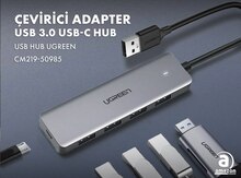 UGREEN 4-Port USB3.0 Hub with USB-C Power Supply CM219