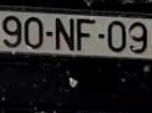 Avtomobil qeydiyyat nişanı - 90-NF-091