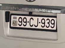 Avtomobil qeydiyyat nişanı - 99-CJ-939