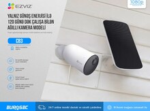 Daxili batareya və günəş paneli dəstəkli "Ezviz CB3"
