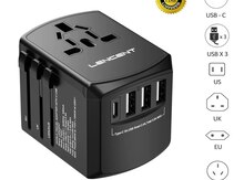 LENCENT International Travel Adapter with 2 USB Ports All-in-One