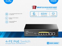 6 portlu PoE+ Switch "Cudy FS1006P"