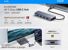 4K dəstəkli USB çoxaldıcı "Cudy UH500"