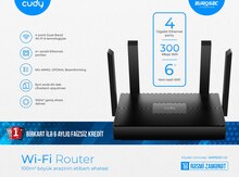 Wi-Fi 6 dəstəkli Gigabit Router "Cudy WR1500"