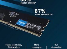 Operativ yaddaş "Crucial 16GB DDR5 PC UDIMM 5600MHz"