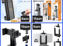Tripod ştativ üçün telefon tutacağı