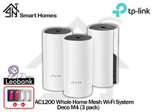 "Tp-Link"  AC1200 Dual Band Whole Home Wi-Fi Mesh System Deco M4 3-Pack