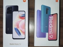 "Xiaomi Redmi Note 12, Redmi 9" qutuları