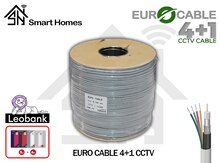 "Eurocable" 4+1 CCTV kabel (0.50mm)