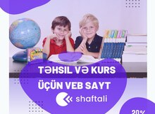 Təhsil və kurs üçün veb sayt
