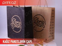 Kraft paket üzərinə çap