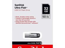 USB Flaşh "Sandisk Ultra Flair 32GB (SDCZ73-32G-G46)"