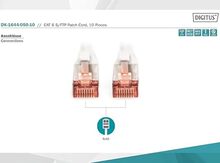 Digitus LAN Cable Cat 6, 10 m RJ45 Network Cable