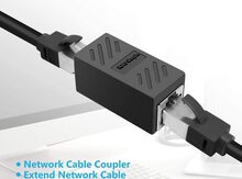 Rj45 lan to lan cat 5 cat 6 cat6a Coupler Ethernet Coupler Female to Female