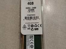 RAM "DDR4 4GB 2400 Crusial"