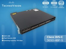 Cisco 3650 48F-S GiG PoE+ Switch