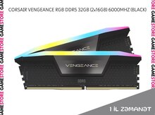 CORSAIR VENGEANCE RGB DDR5 32GB (2x16GB) 6000MHz (Black)