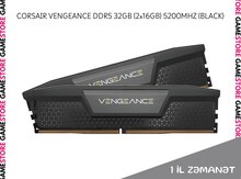 DDR5 "CORSAIR VENGEANCE 5200MHz (Black)" 32GB (2x16GB) 