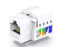 ZoeRax Keystone Jack Connector Adapter (Cat5E Cat6)