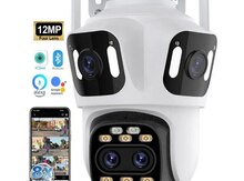 Simsiz 4G sim kartl ptz 3 kamera 360° 8mp/4K