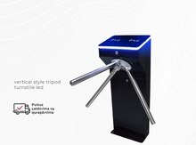Vertical Style Tripod Turnstile with LED