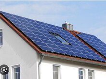 Günəş elektrik panellərinin quraşdırması 