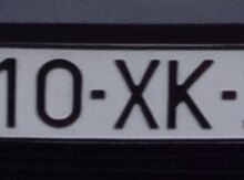 Avtomobil qeydiyyat nişanı - 10-XK-260