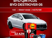 "BYD" avtomobilləri üçün yağ dəyişməsi