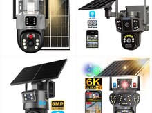Simsiz 4G sim kartl Solar ptz 2 kamera 360° 8mp/4K