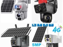 Simsiz 4G sim kartl Solar ptz 2 kamera 360° 8mp/4K