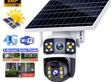 Simsiz 4G sim kartlı Solar ptz 2 kamera 360° 8mp/4K