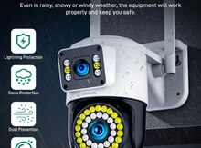 Simsiz WiFi ptz 2 kamera 360° 8mp/4K +64GB