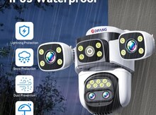 Simsiz Wifi ptz 3 kamera 360° 8mp/4K +64gb 