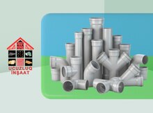 PVC kanalizasiya boruları