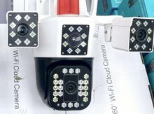 Simsiz Wifi ptz 3 kamera 360° 8mp/4K +64gb 