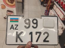 Avtomobil qeydiyyat nişanı - 99-K-172 tapılıb