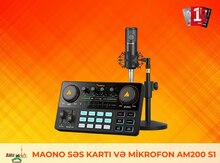 "Maono" səs kartı və mikrofon AM200 S1