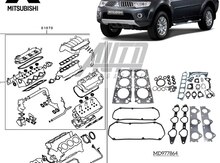 "Mitsubishi Pajero" mühərrik başlığının araqatı