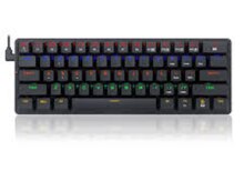 Reddragon 61 key mechanical keyboard rainbow