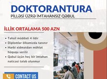 Xaricdə imtahansız təhsil