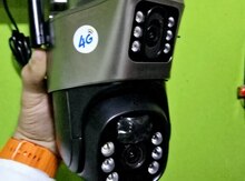 Simsiz 4G sim kartl Solar ptz 2 kamera 360° 8mp/4K