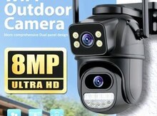 Simsiz Wifi ptz 2 kamera 360° 8mp/4K +64gb 