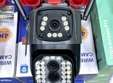 Simsiz Wifi ptz 3 kamera 360° 8mp/4K +64gb 