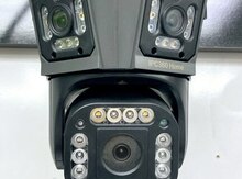 Simsiz Wifi ptz 3 kamera 360° 8mp/4K +64gb 