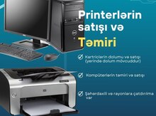 Printer, kartric, kompüter təmiri 