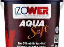 "Aqua Soft 3.5kg" yarı mat silikonlu fasad boyası 