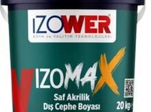 İzomax saf akrilik xarici fasad boyası 10kg