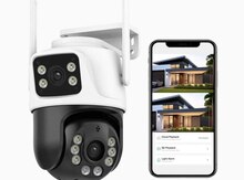 Simsiz Wifi ptz 2 kamera 360° 8mp/4K +64GB